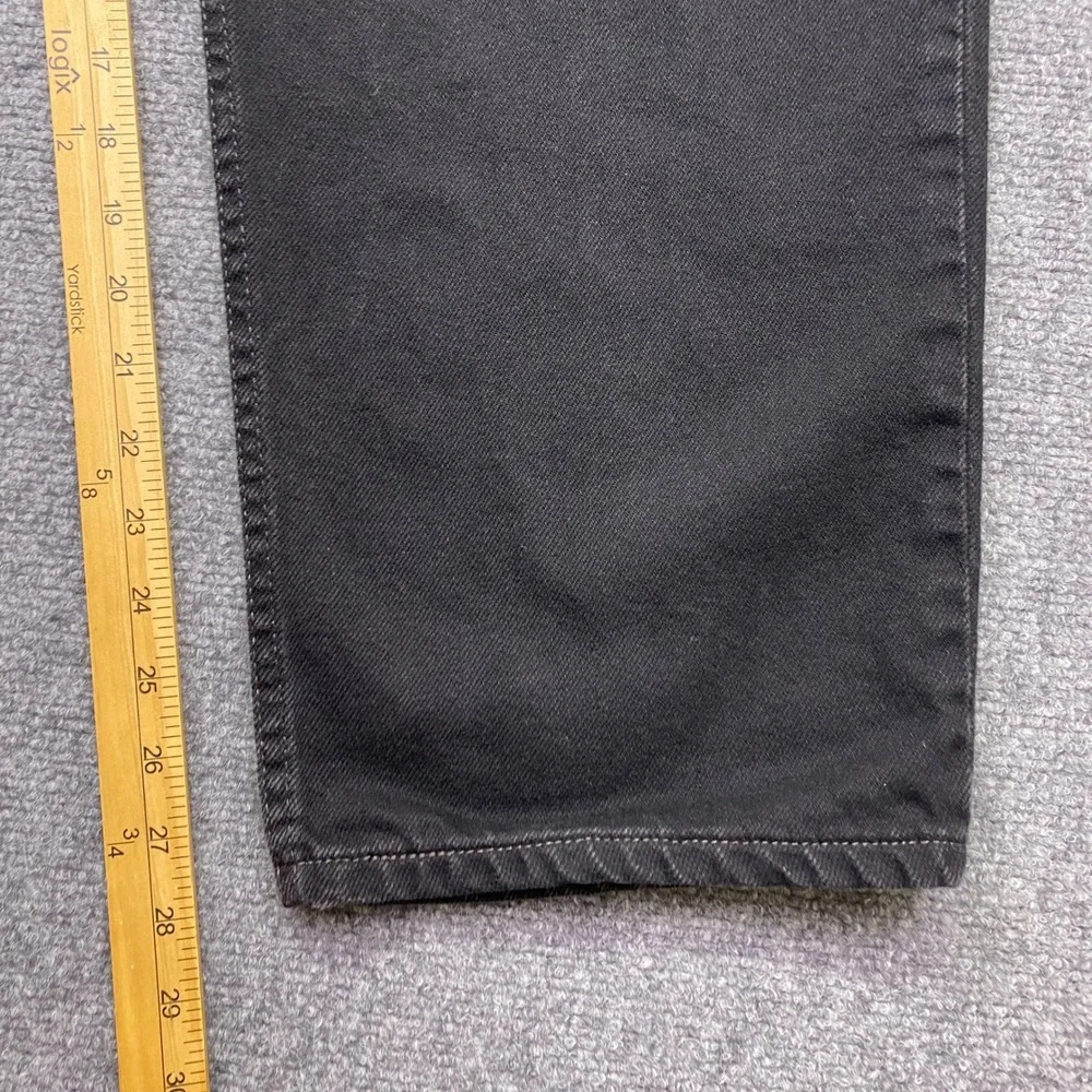 Levis 550 Relaxed Fit Jeans Mens Sz 36 Black Denim Tapered Leg Grunge Reto